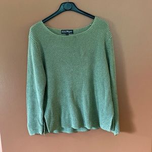 100% silk “Salvatore Ferragamo” knitted sweater in size large.